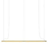 Pipeline CM8 Pendant Light: Brass + Brass