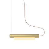 Pipeline 40 Pendant Light: Brass + Brass