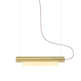 Pipeline 40 Pendant Light: Brass + Brass