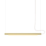 Pipeline 125 Pendant Light: Brass + Brass