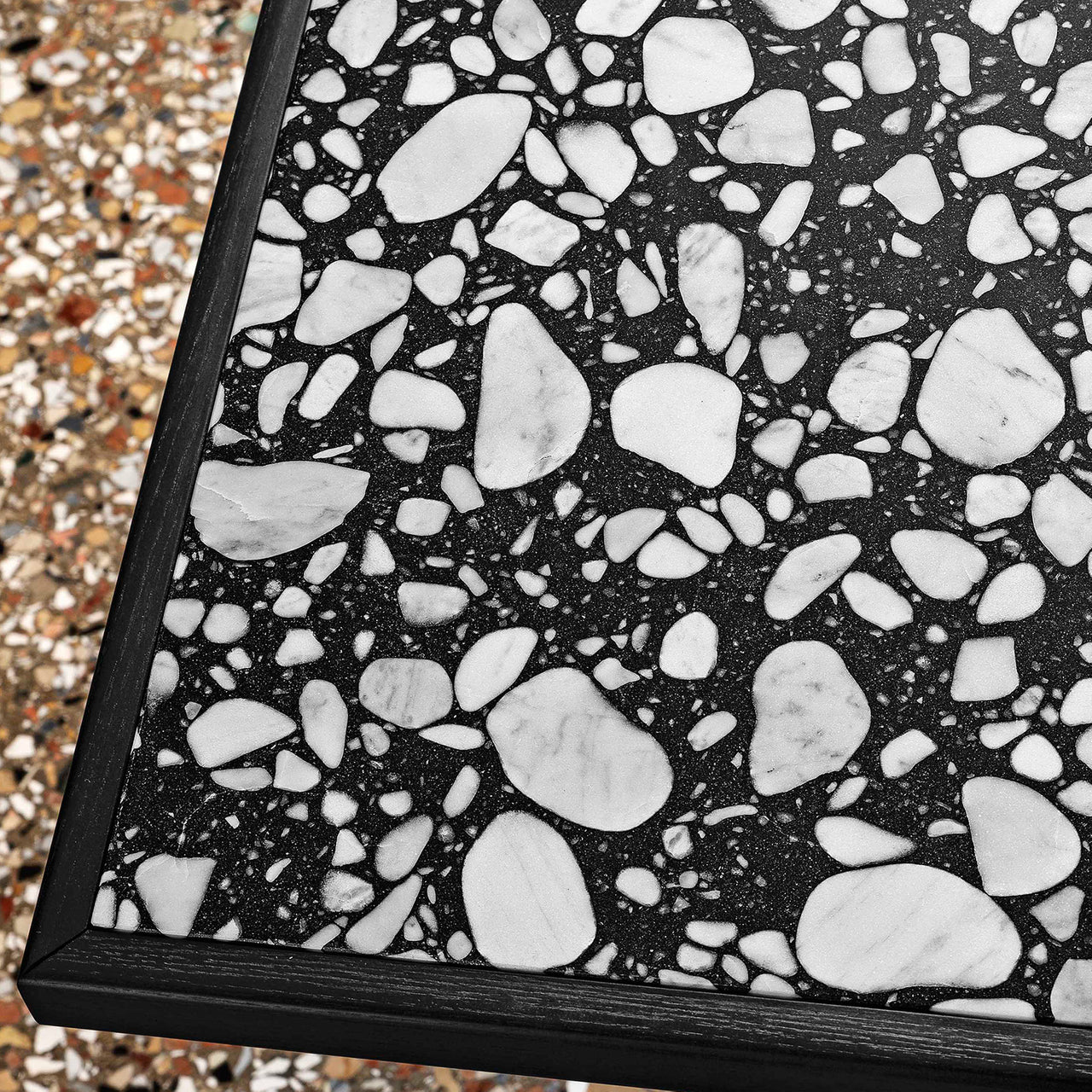 Briscola Coffee Table with Wooden Frame