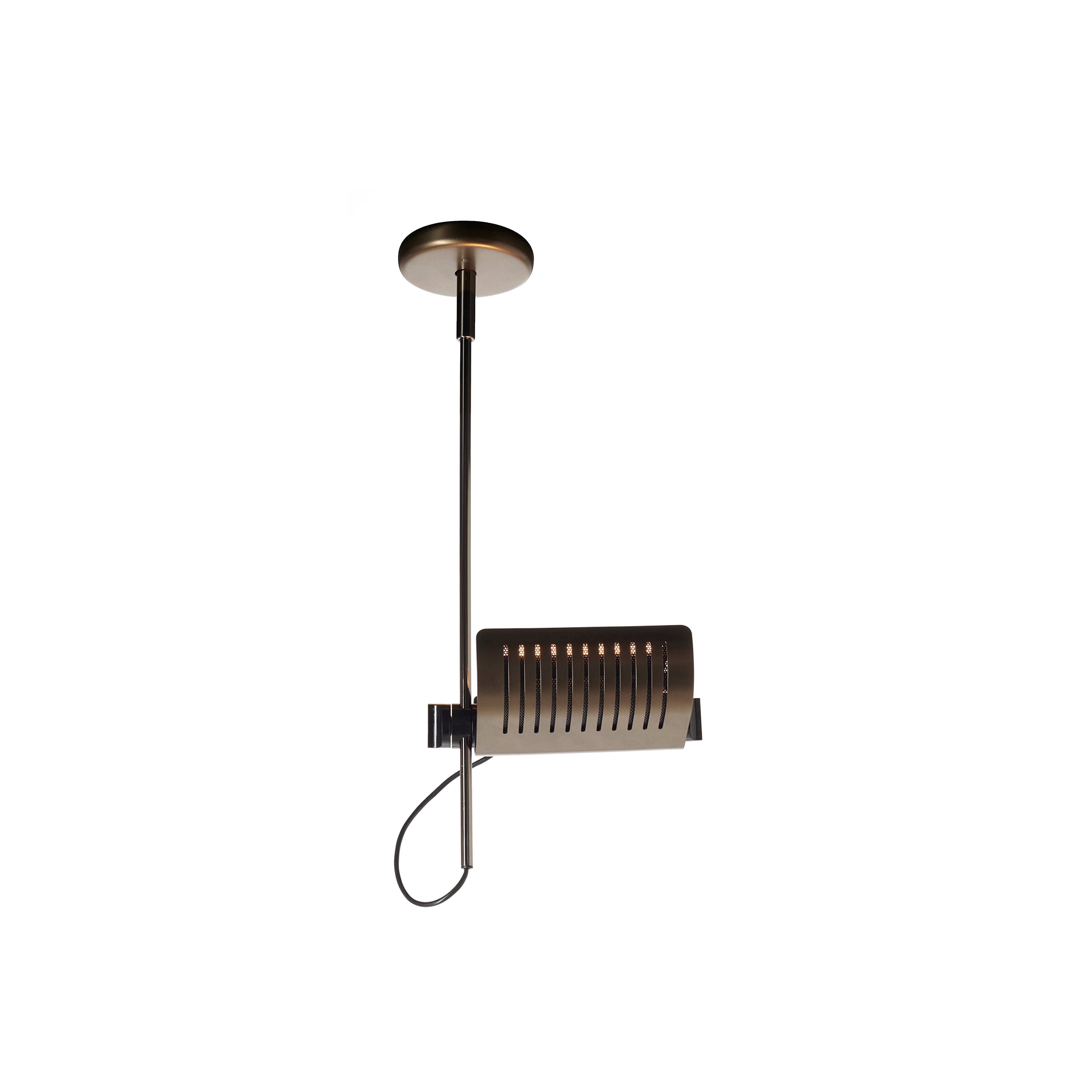 Colombo Suspension Lamp: Anodic Bronze + Black
