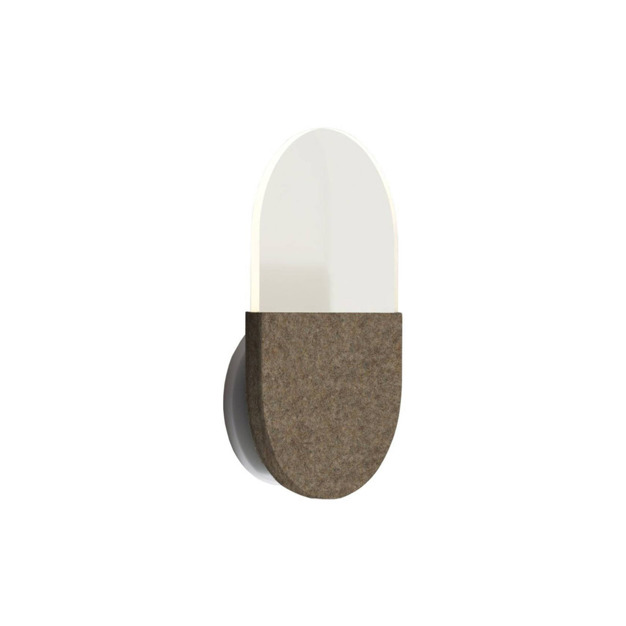 Slab Wall Lamp: Brown Wool