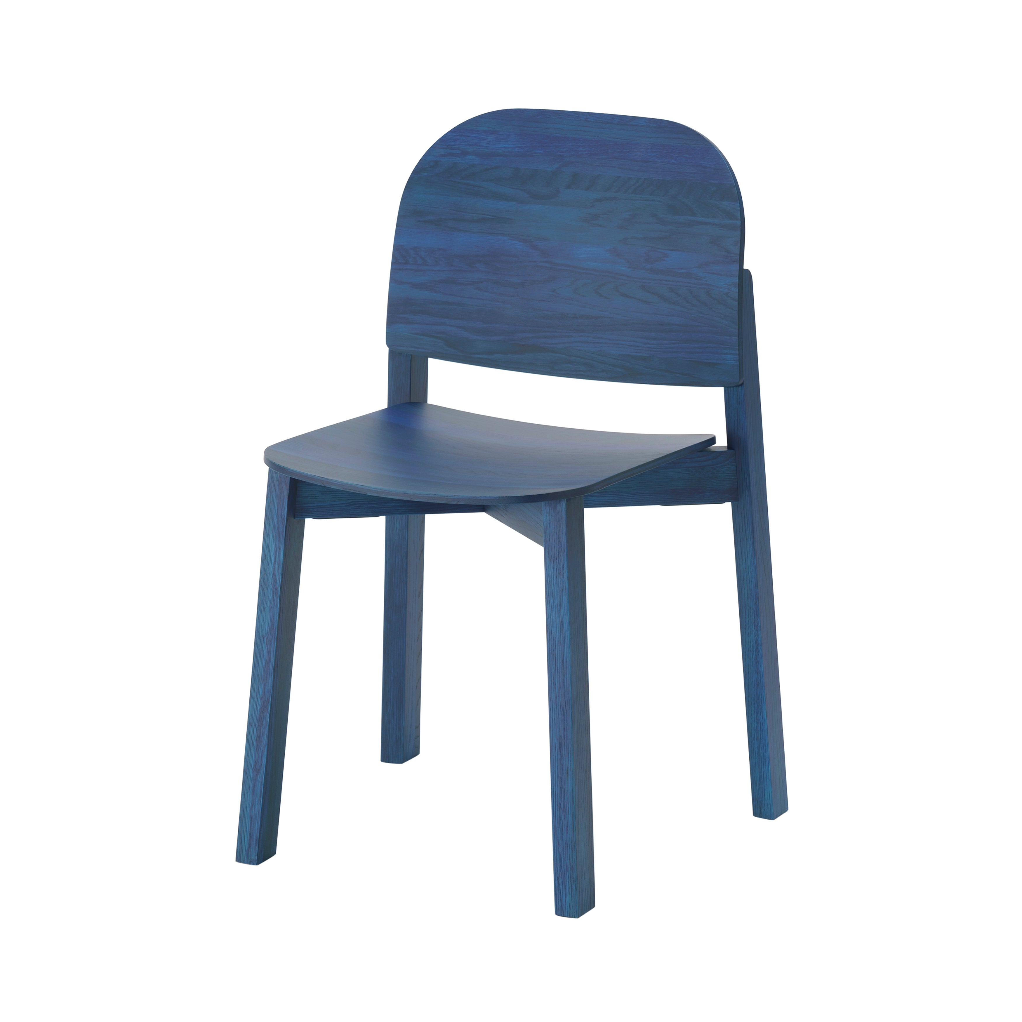 Polar Chair: Indigo Blue Oak