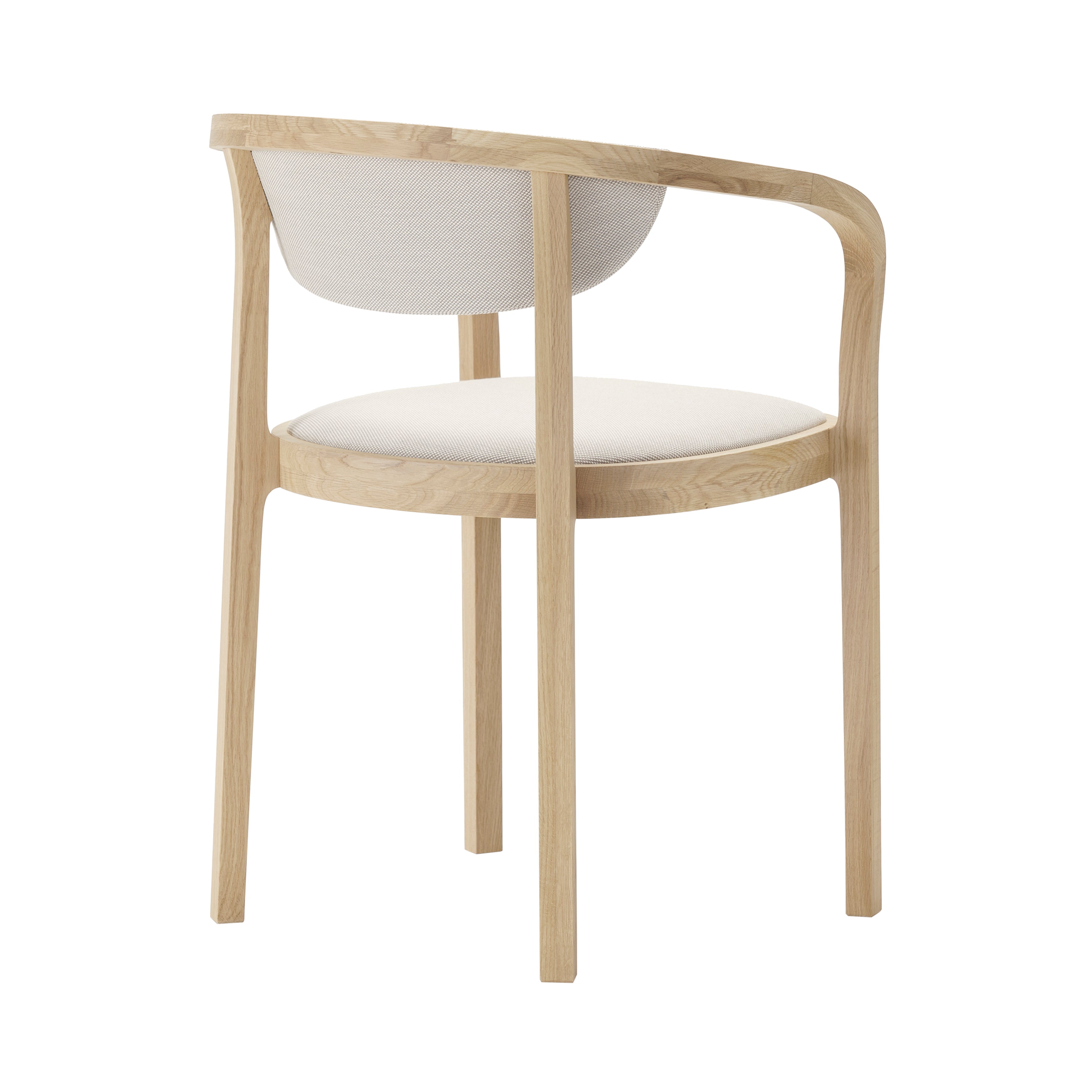 Chesa Chair with Pad: Pure Oak