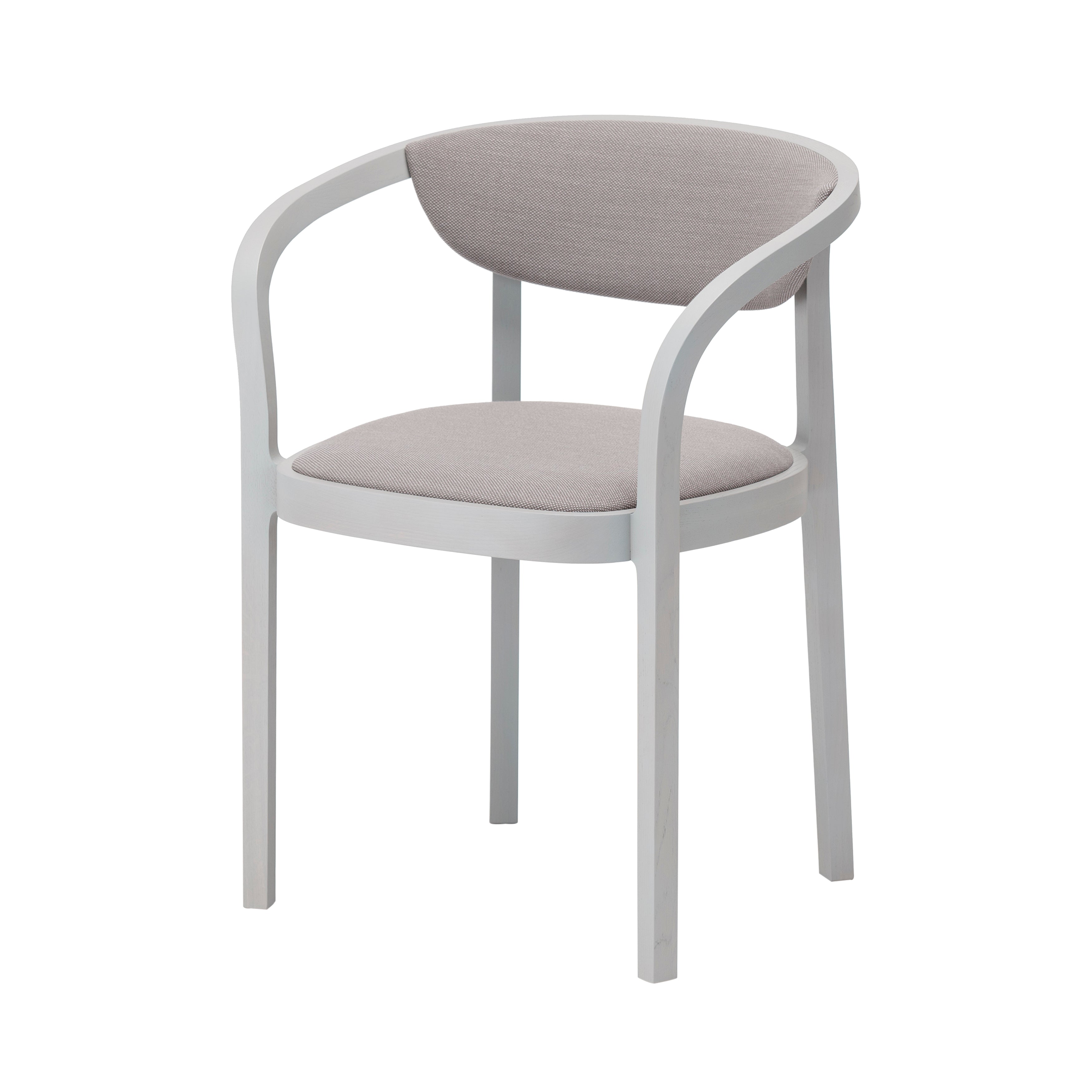 Chesa Chair with Pad: Grain Grey Oak