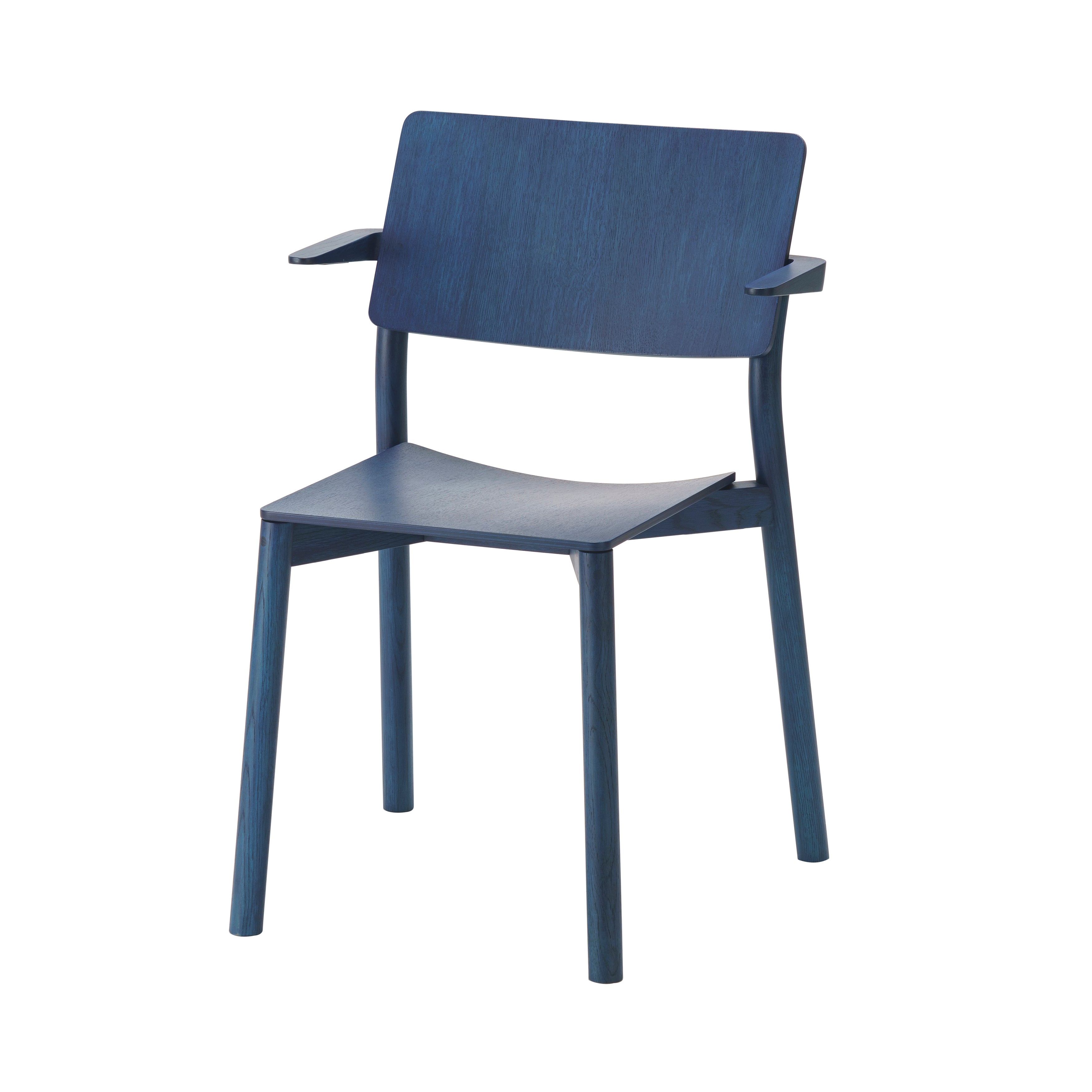 Panorama Armchair: Indigo Blue Oak