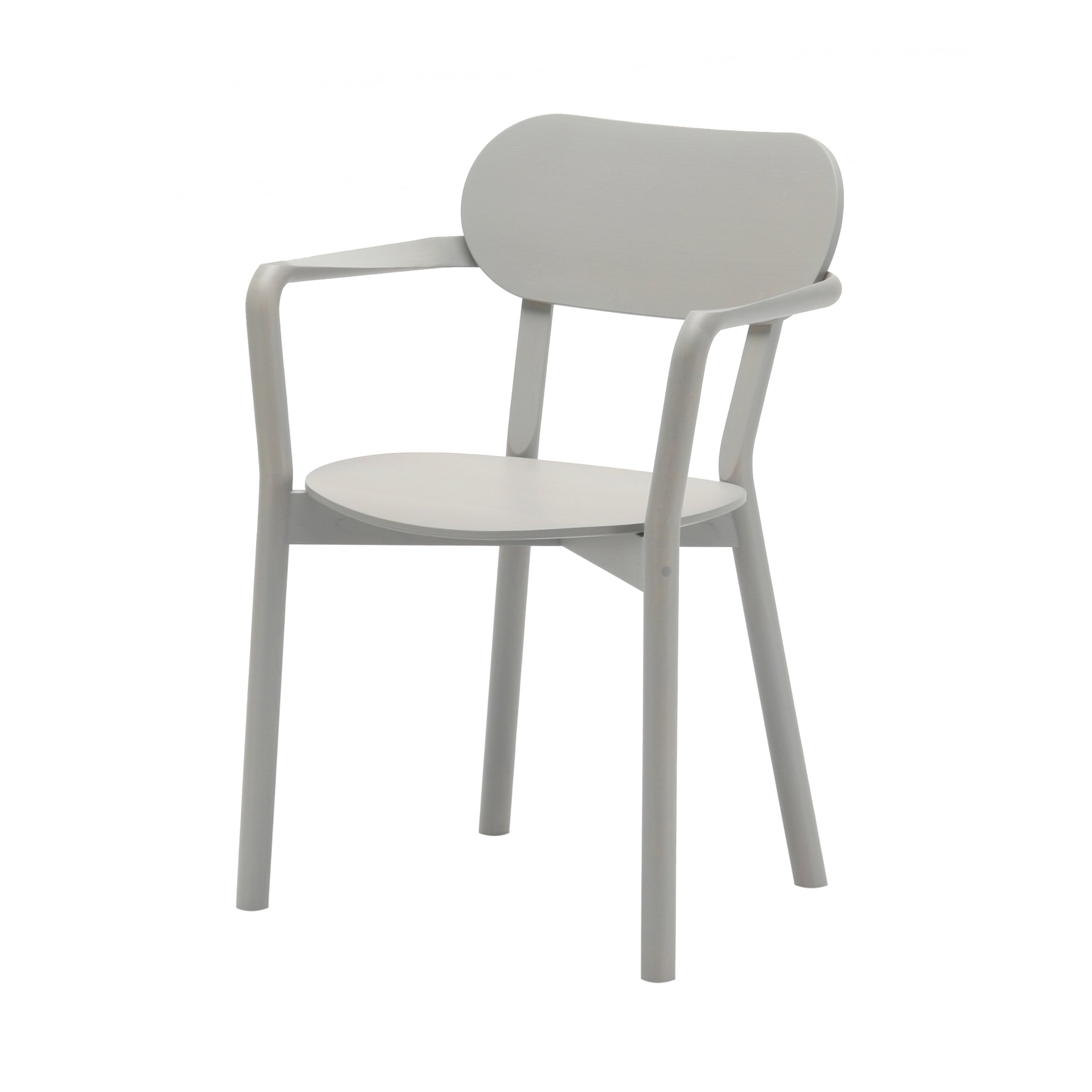 Castor Armchair Plus: Grain Grey Oak + Without Pad