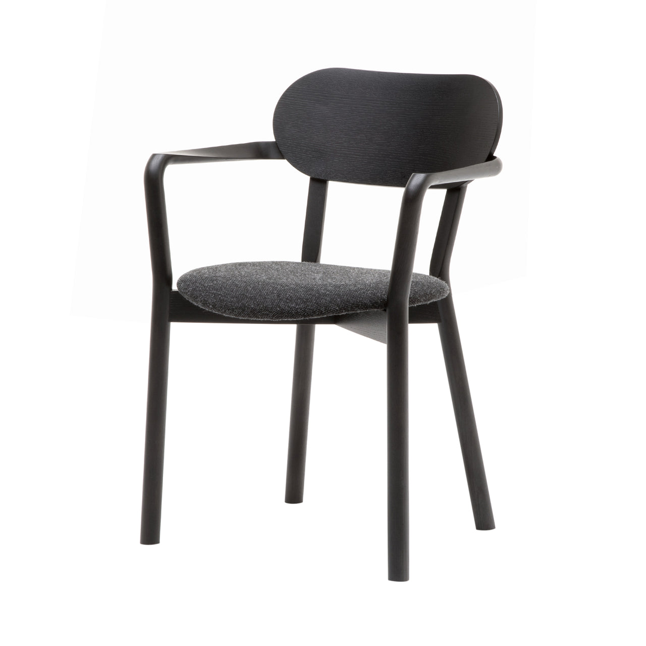 Castor Armchair Plus: Black Oak + With Pad