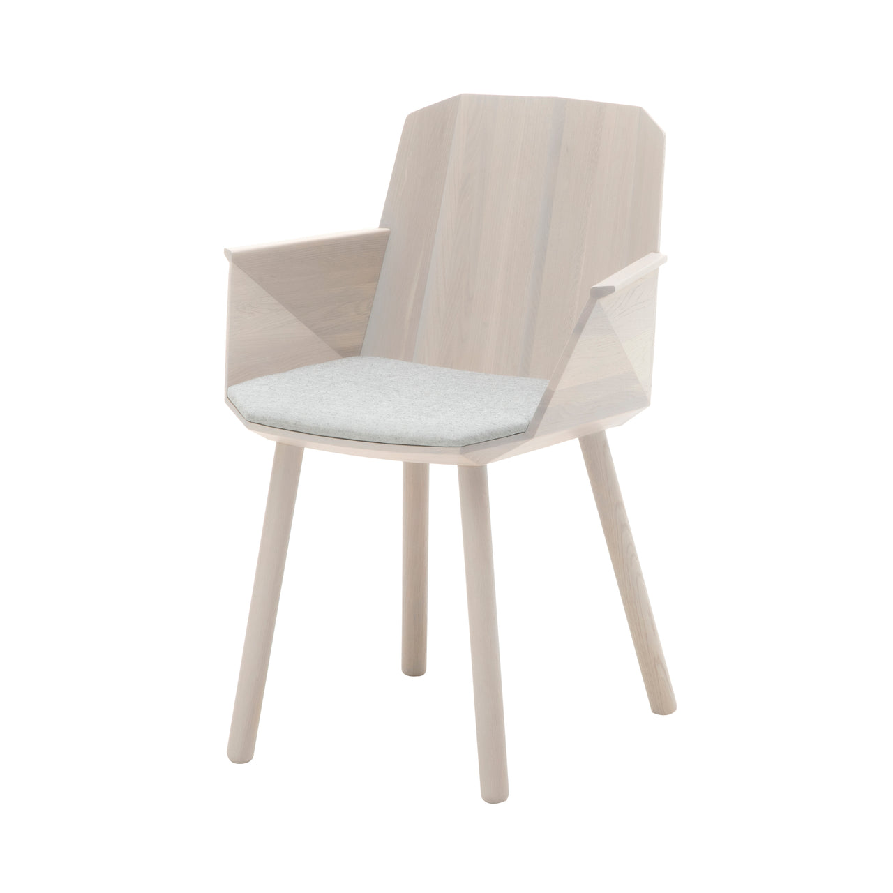 Colour Wood Armchair: Grain Beige