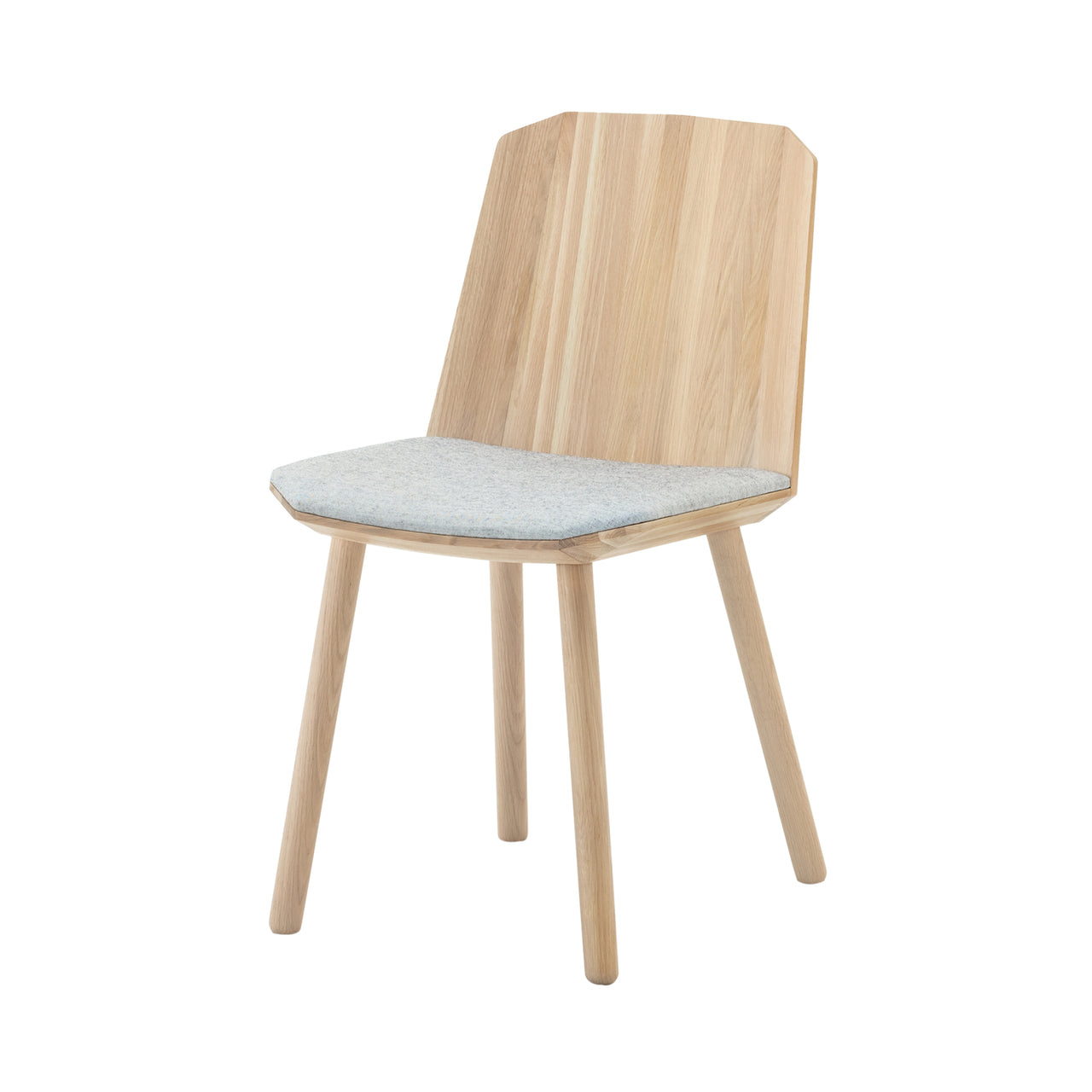 Colour Wood Side Chair: Pale Natural