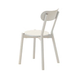 Castor Chair Stacking: Grain Powder White