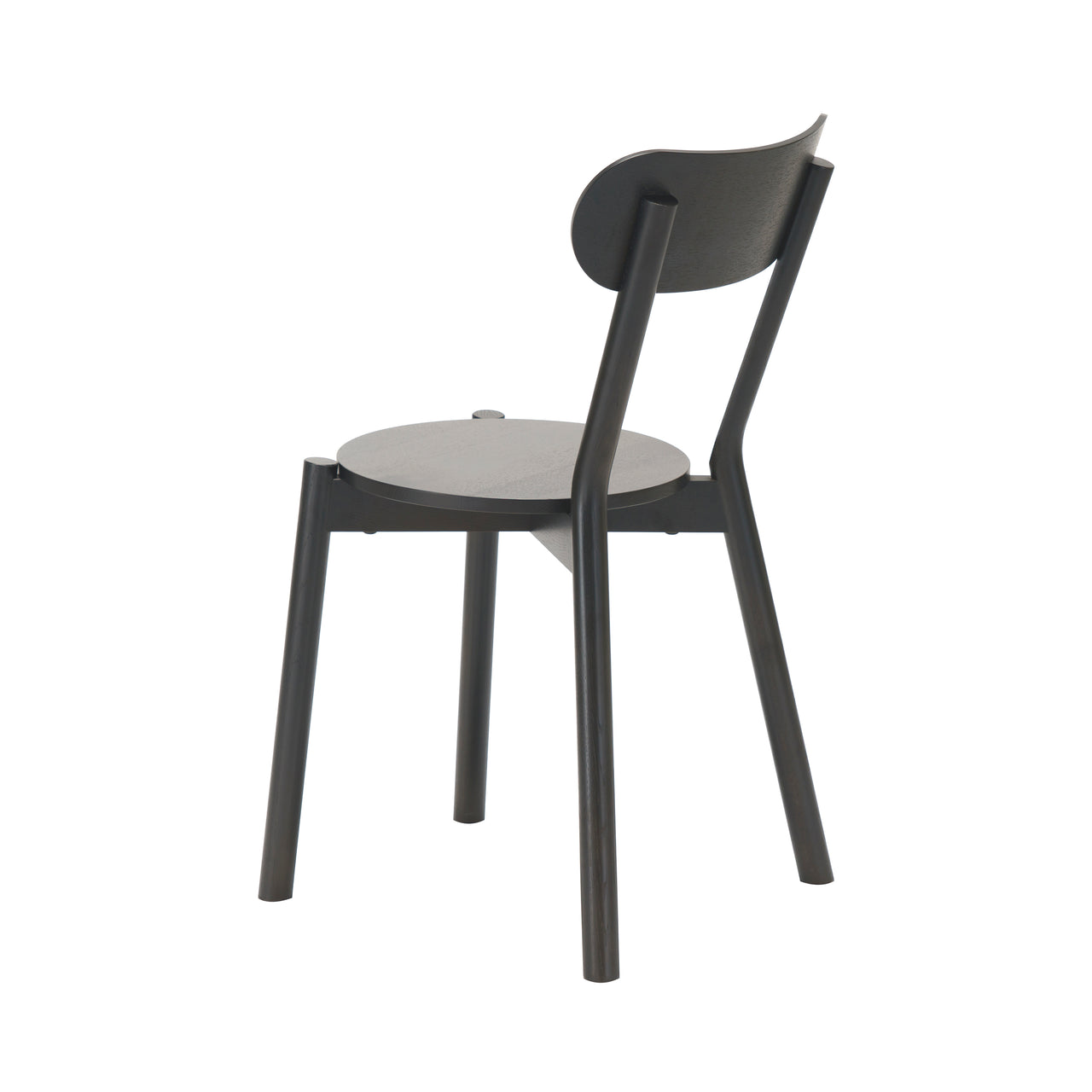 Castor Chair Stacking: Black Oak