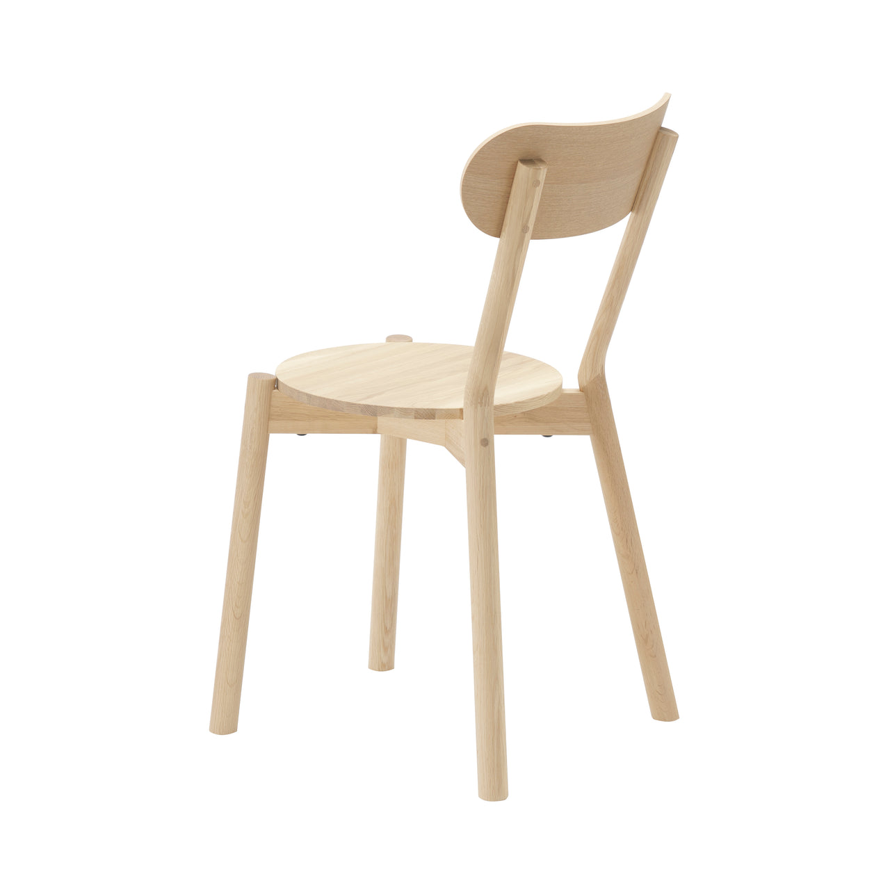 Castor Chair Stacking: Pure Oak