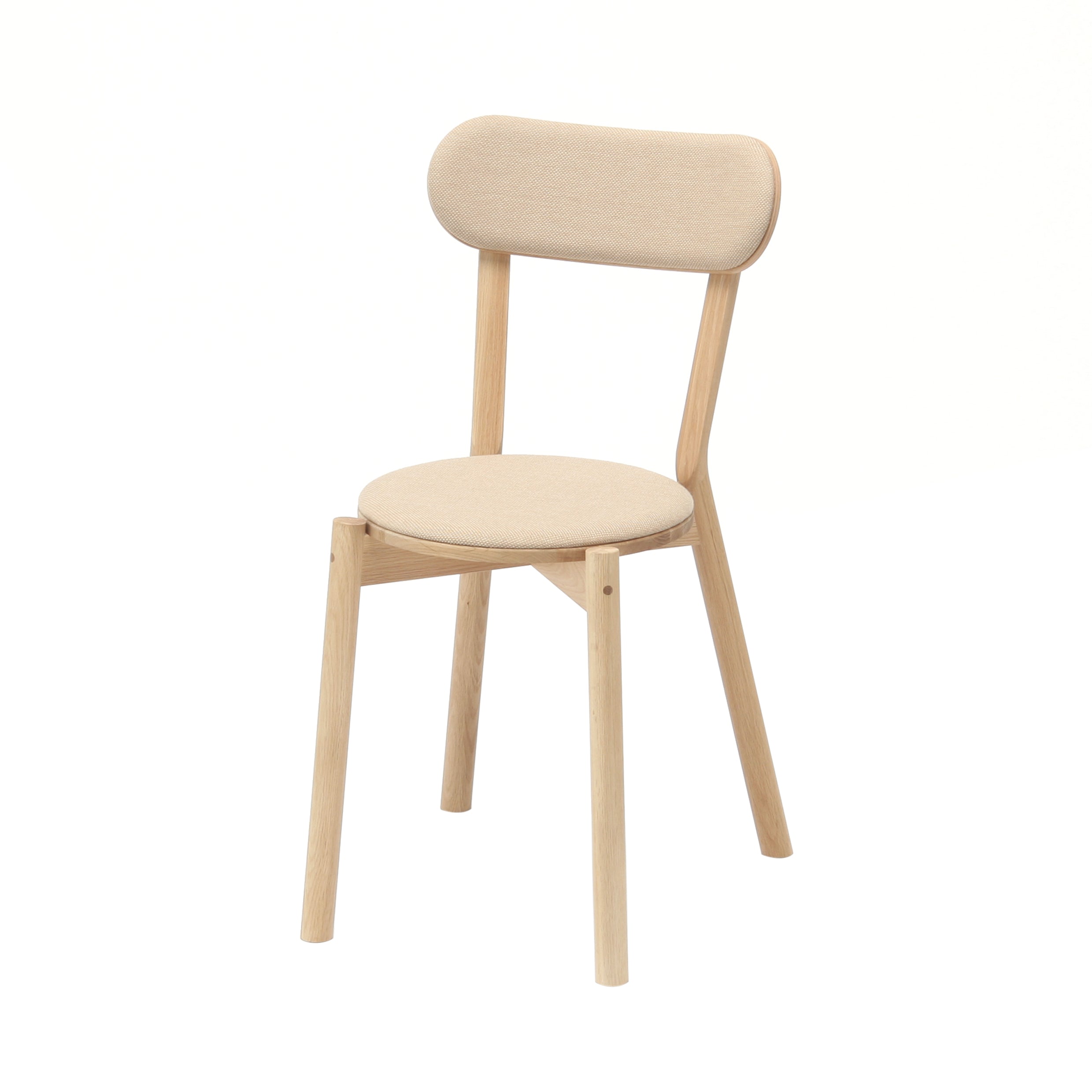 Castor Chair Pad: Pure Oak + Beige Pad