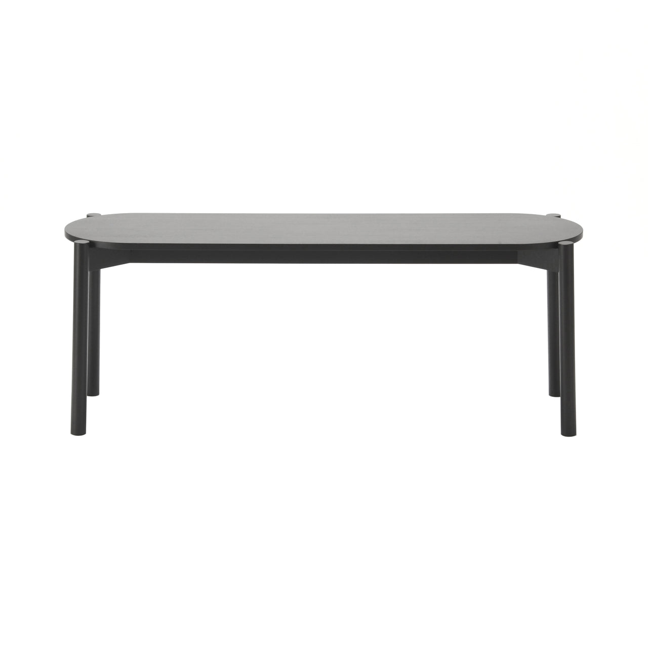 Castor Dining Bench: Black Oak