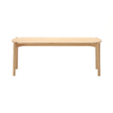 Castor Dining Bench: Pure Oak