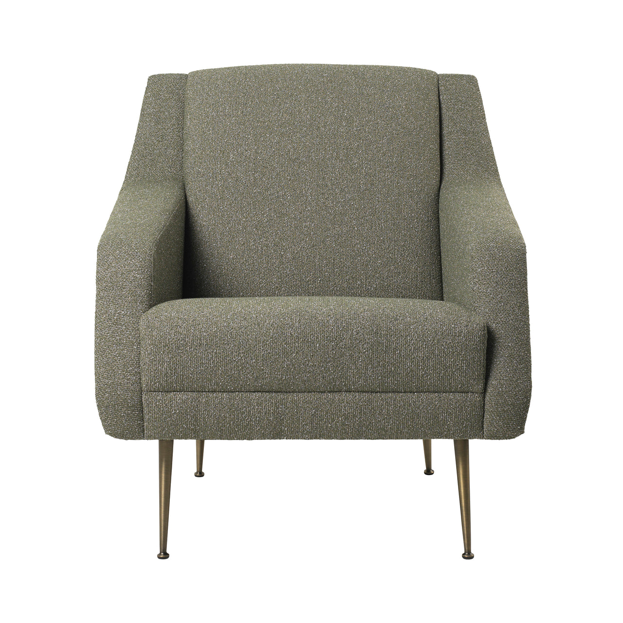 CDC.1 Lounge Chair: Conic Base + Antique Brass