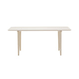 CH011 Coffee Table: High + White Oiled Oak