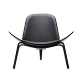 CH07 Shell Lounge Chair: Oak + Black Oak