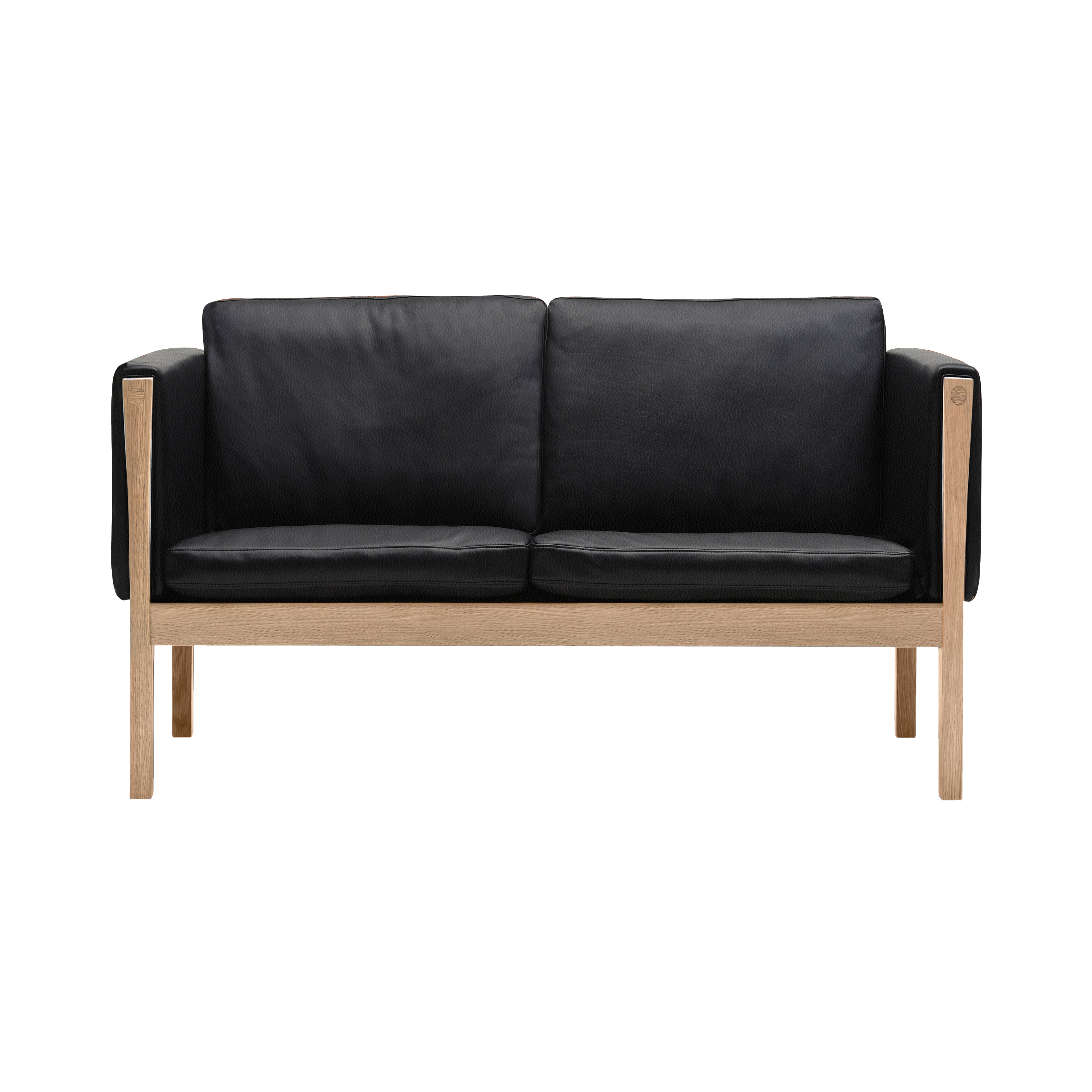 CH162 2 Seater Sofa: Oiled Oak