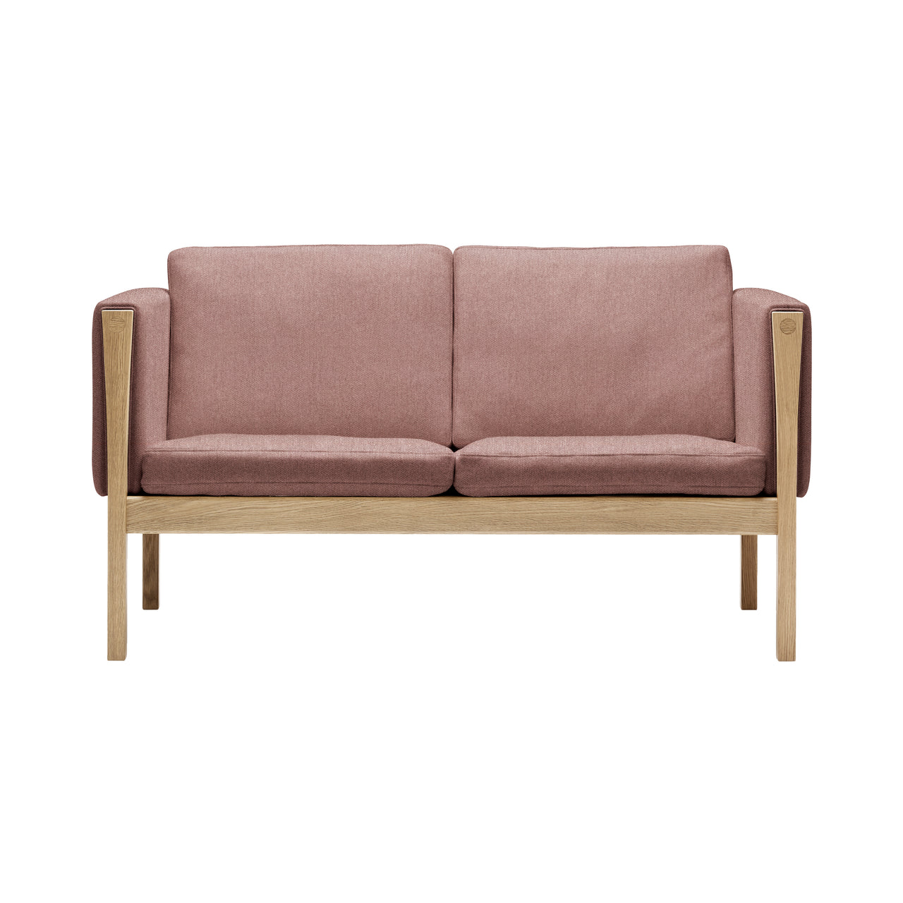 CH162 2 Seater Sofa: Soaped Oak