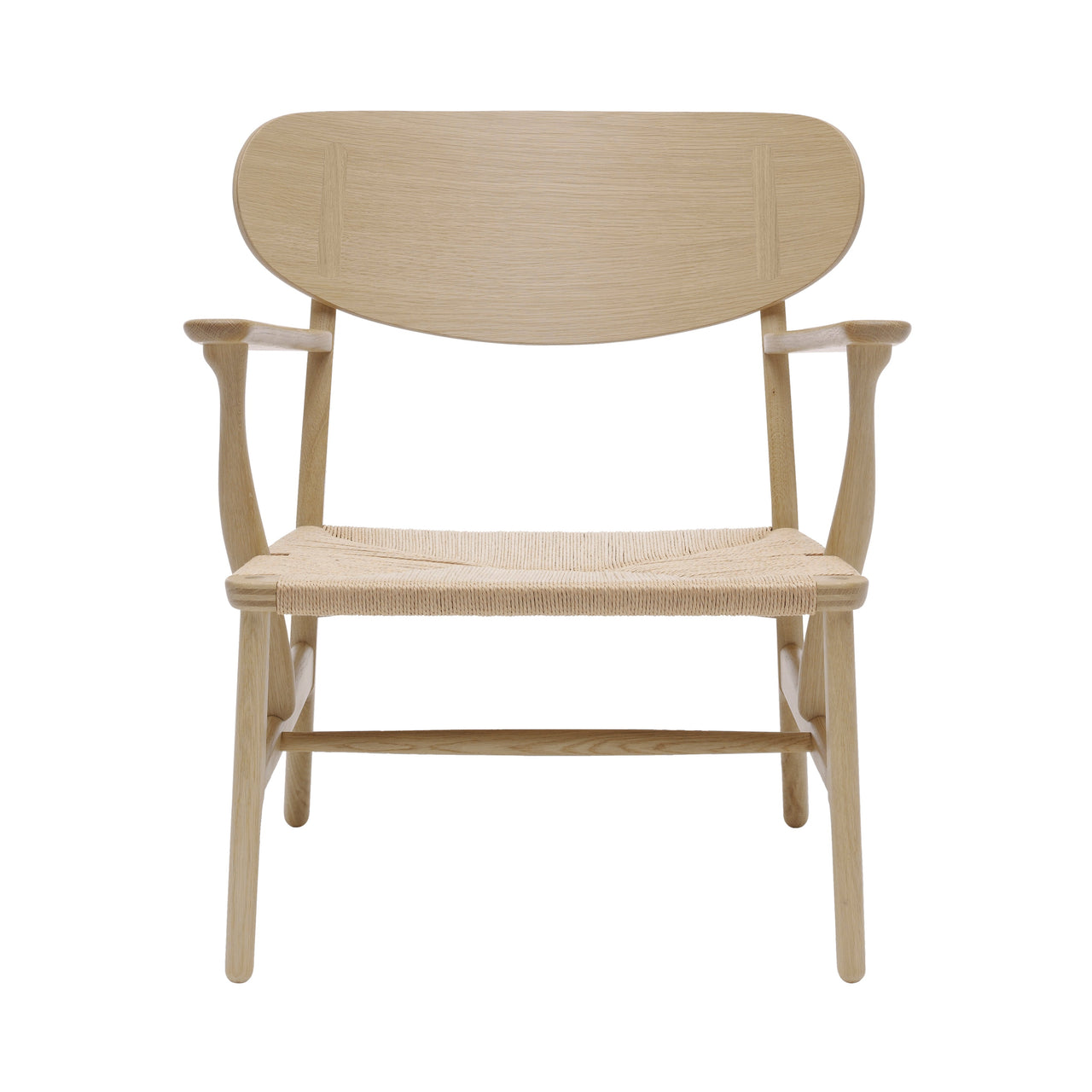 CH22 Lounge Chair: Natural + Soaped Oak
