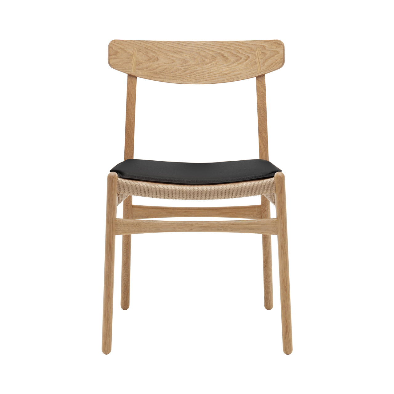 CH23 Dining Chair: Natural + Oiled Oak + Loke 7150