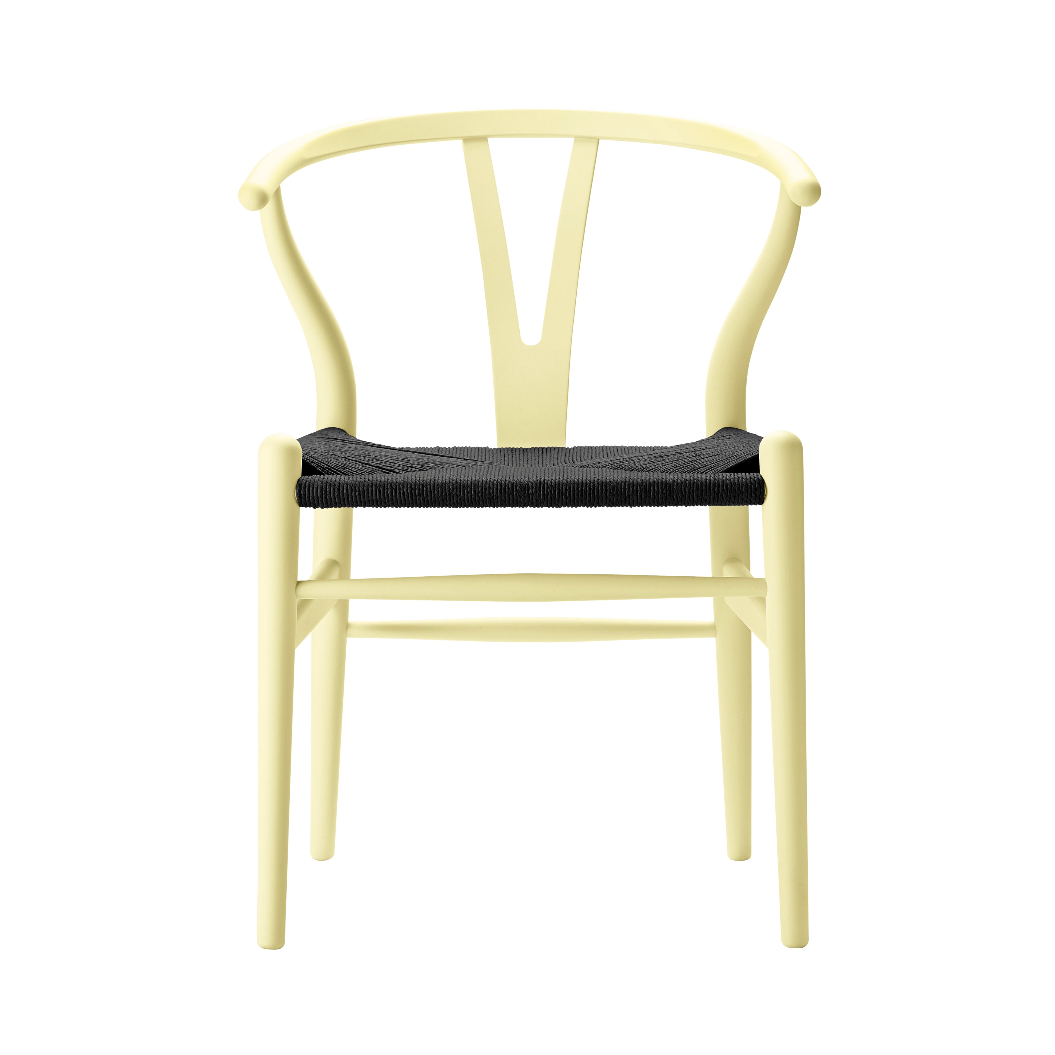 CH24 Wishbone Chair: Black + Hollyhock