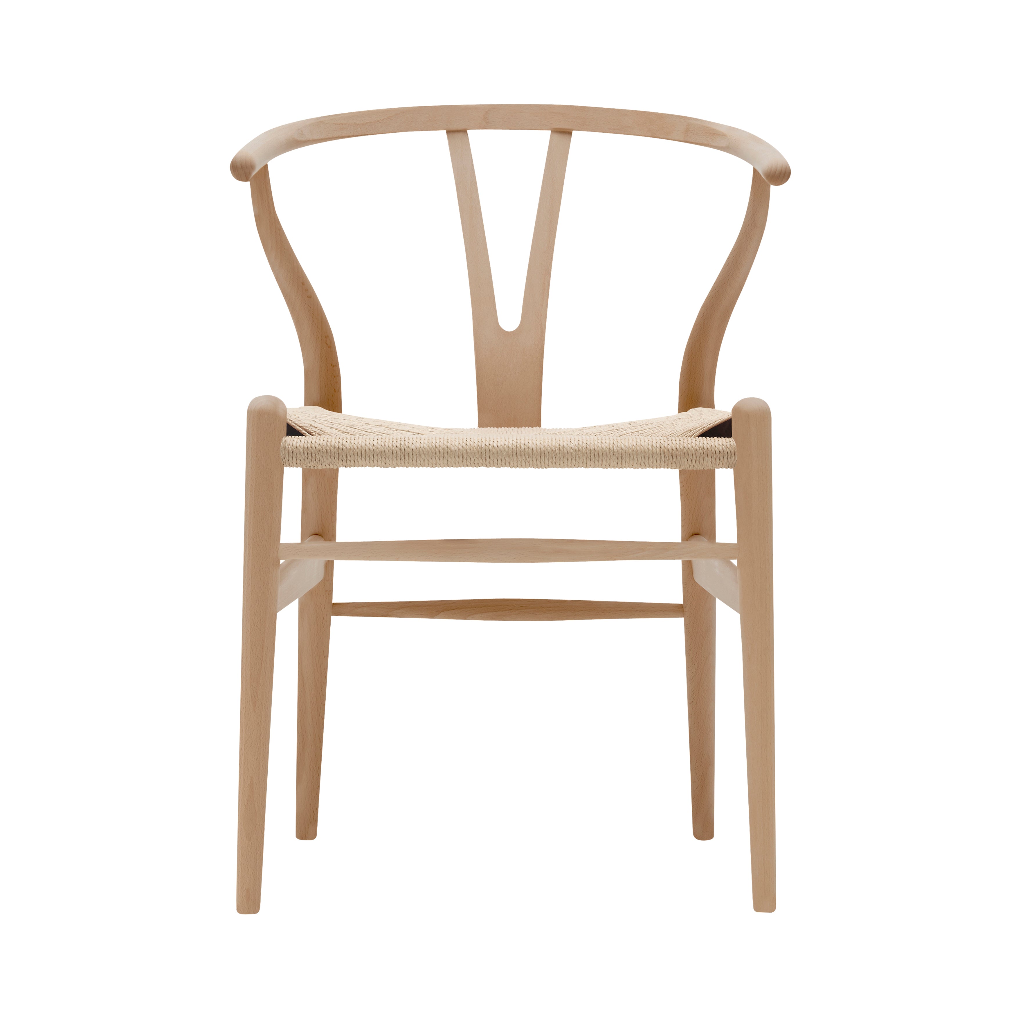 CH24 Wishbone Chair: Natural + Oiled Beech