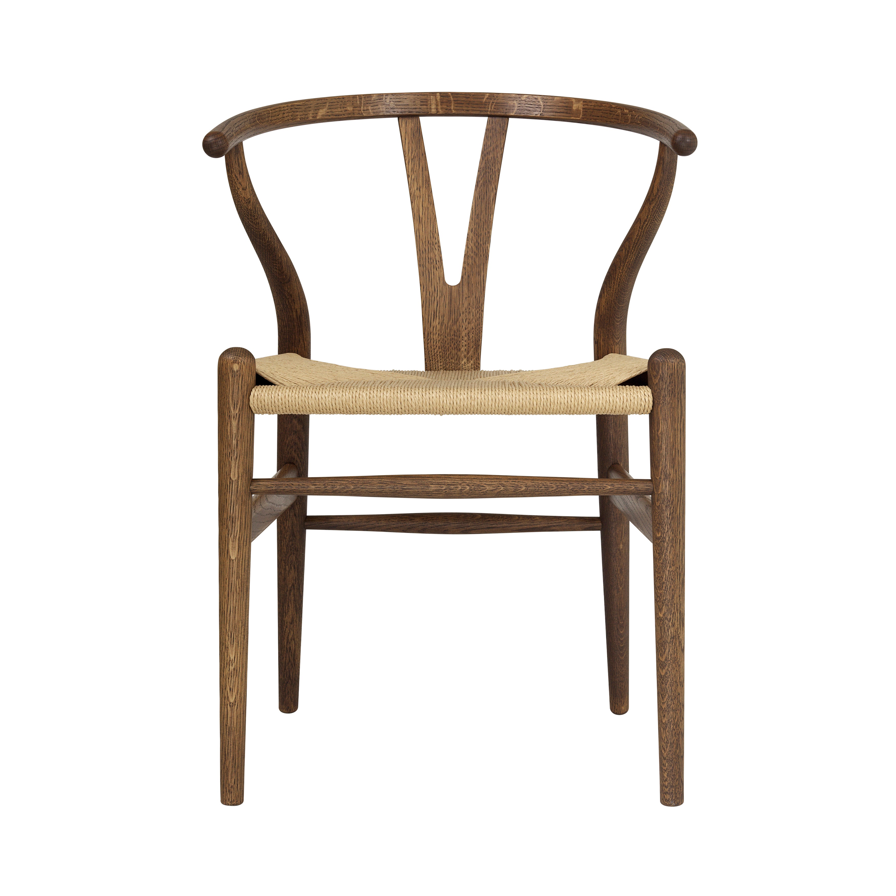 CH24 Wishbone Chair: Natural + Smoked Oiled Oak