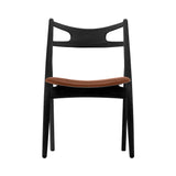 CH29P Sawbuck Chair: Oak + Black Oak