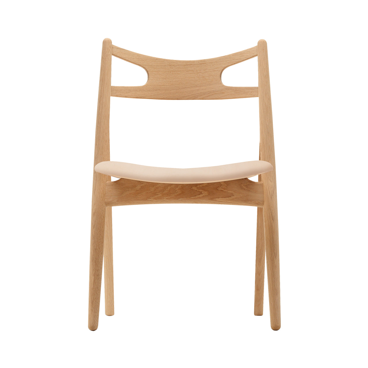 CH29P Sawbuck Chair: Oak + Oiled Oak