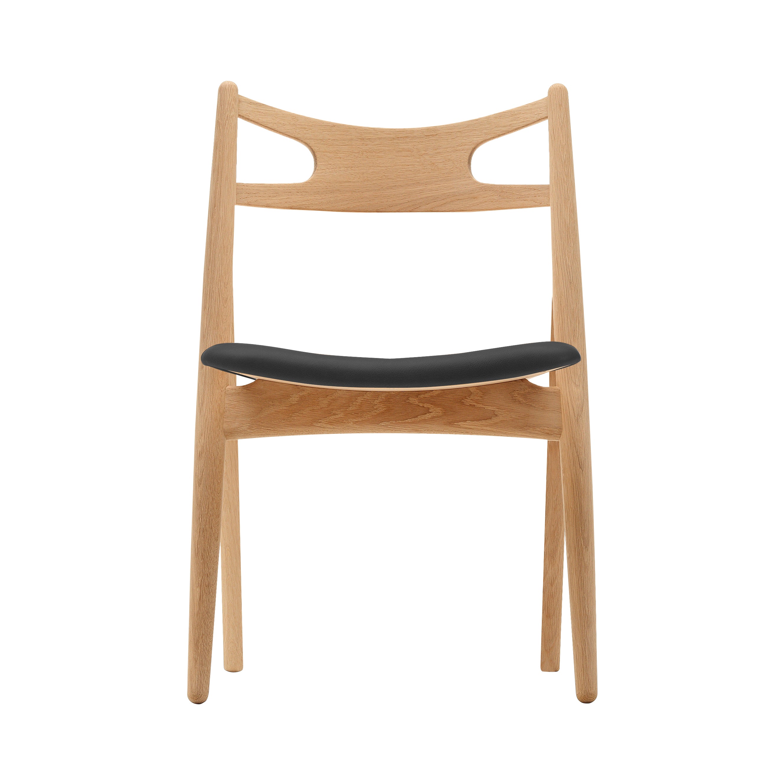 CH29P Sawbuck Chair: Oak + Oiled Oak