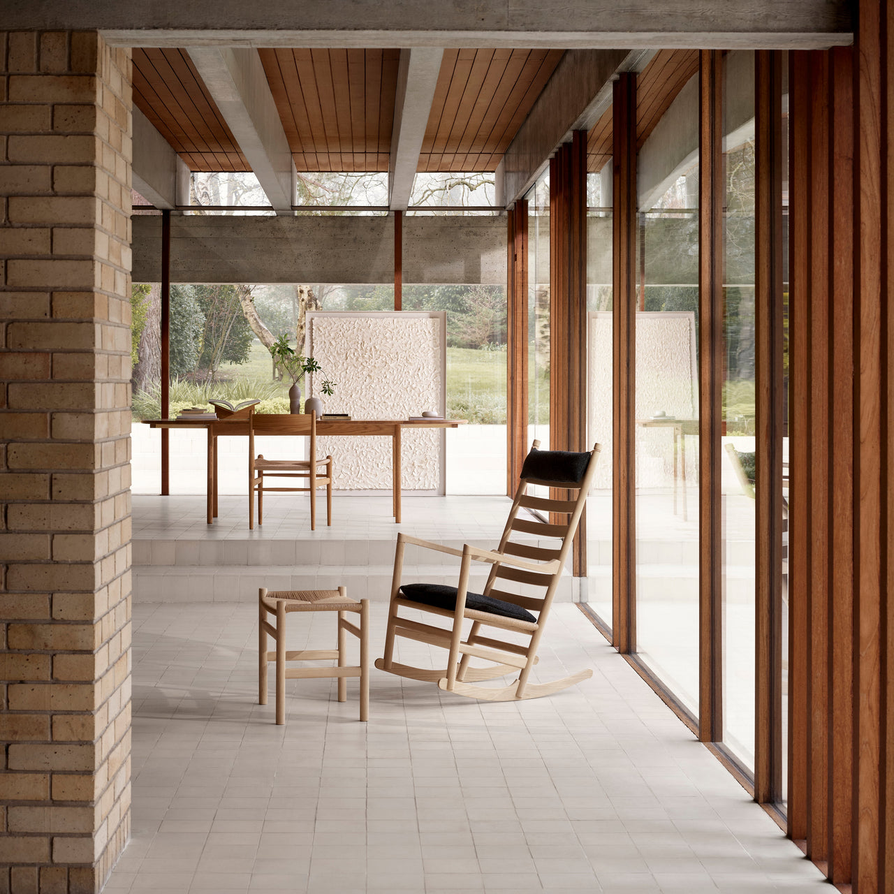 CH45 Rocking Chair with Cushion