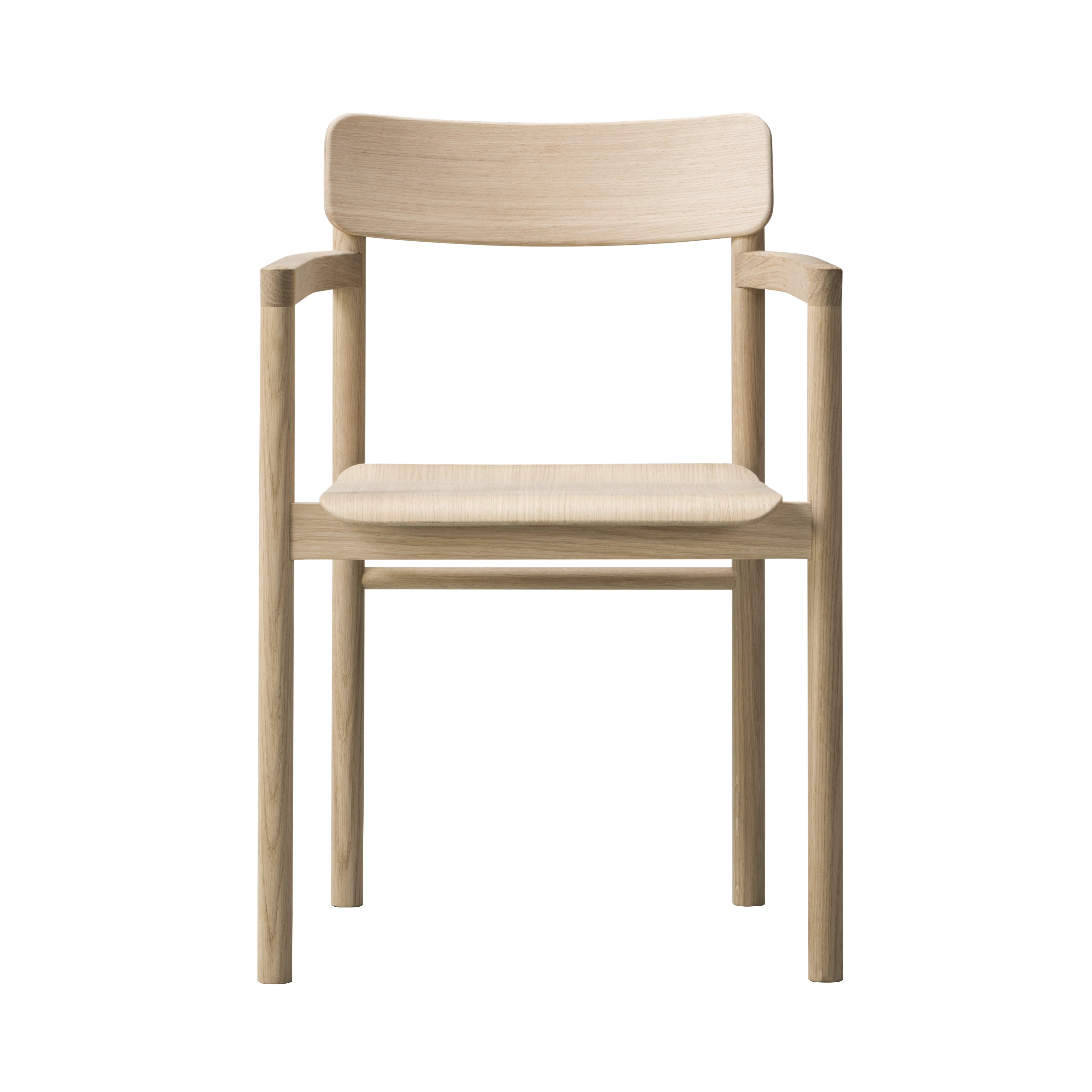 Post Armchair: Lacquered Oak