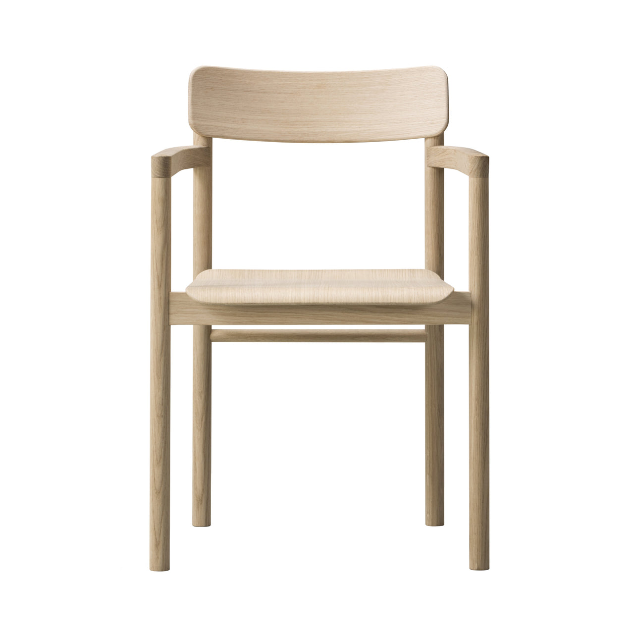 Post Armchair: Lacquered Oak