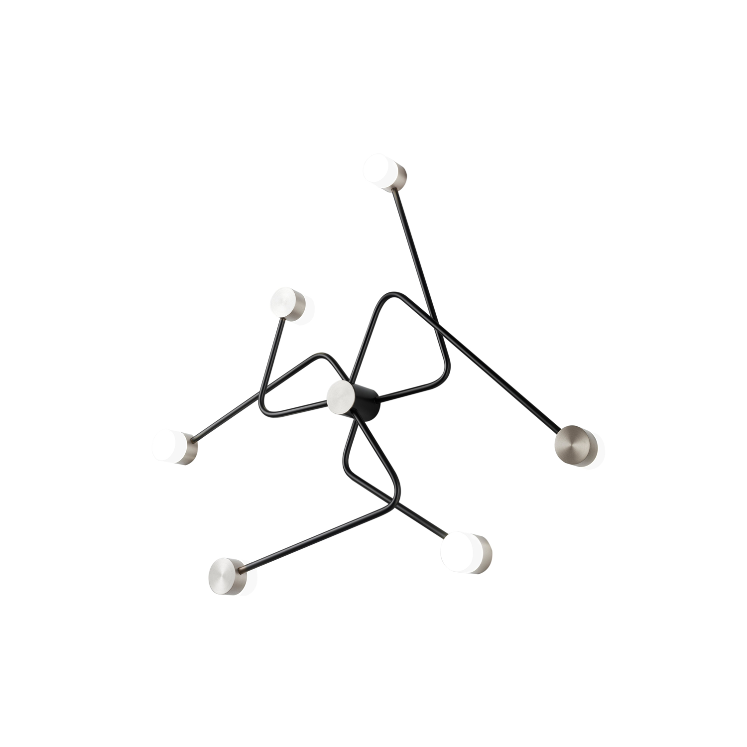 Constellation Wall Light: Satin Graphite + Satin Nickel