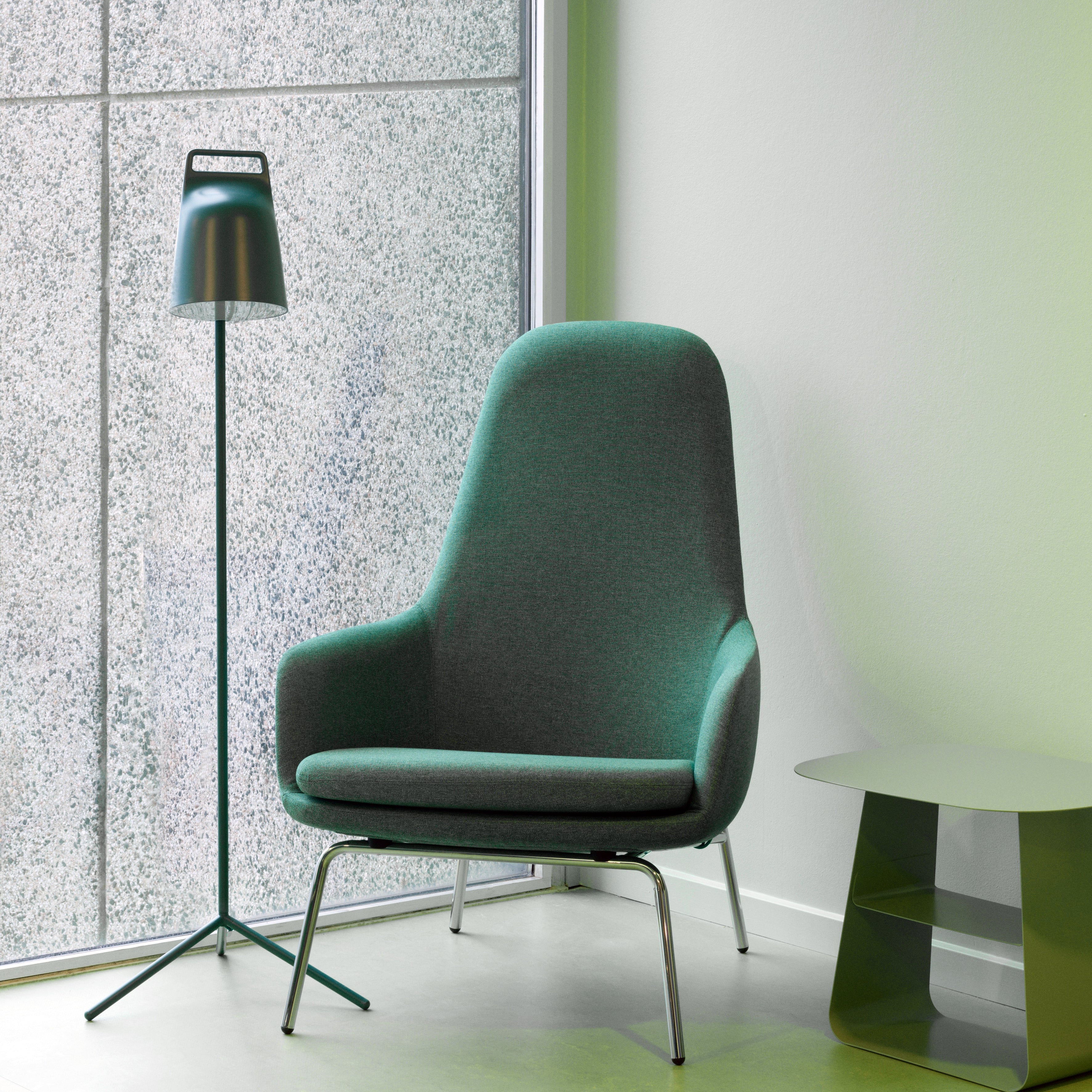Era Lounge Chair: High + Metal Base