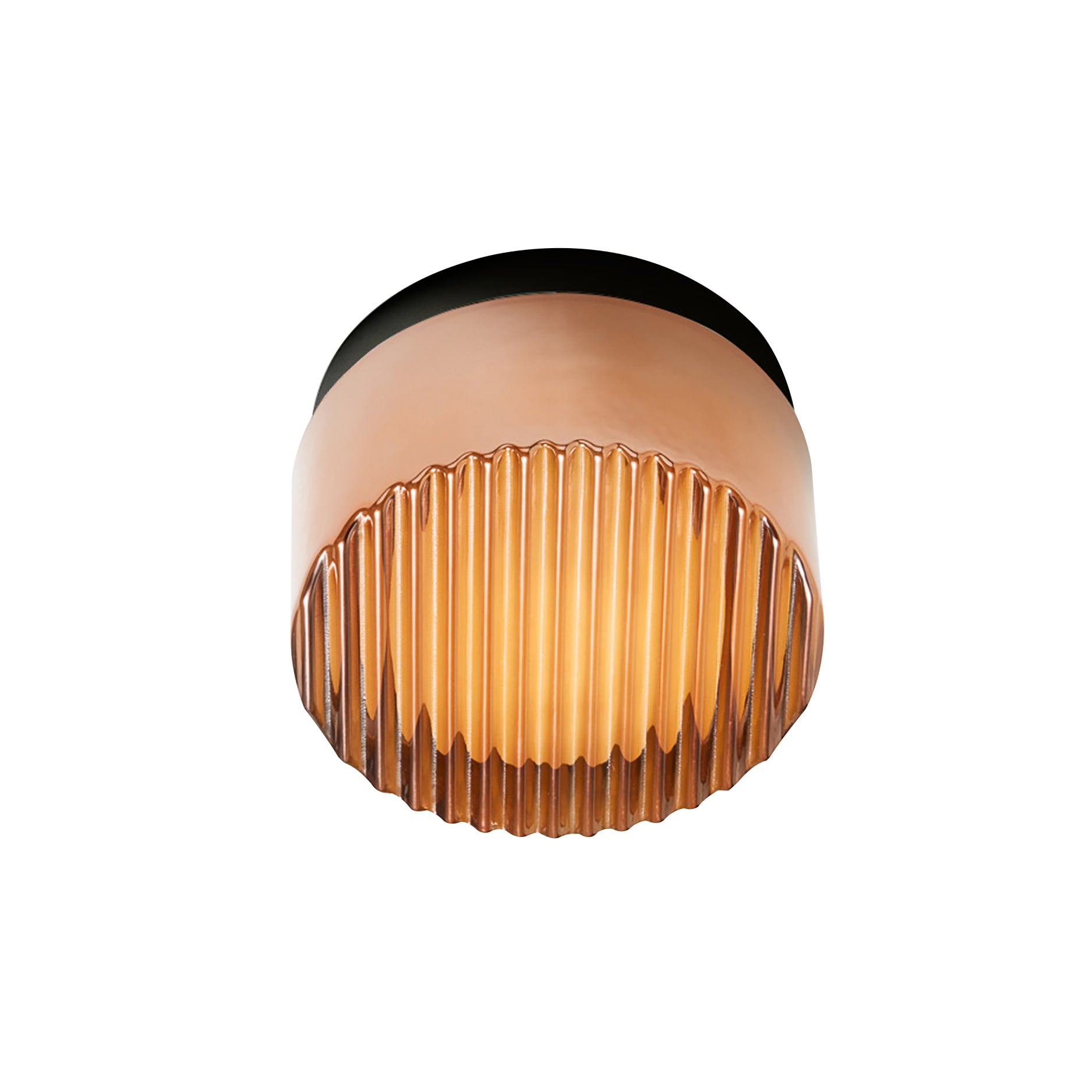 Crisp IP65 Flush Mount: Chrome Exterior + Black Anodized