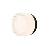Crisp Sconce: White Interior + Black Anodized