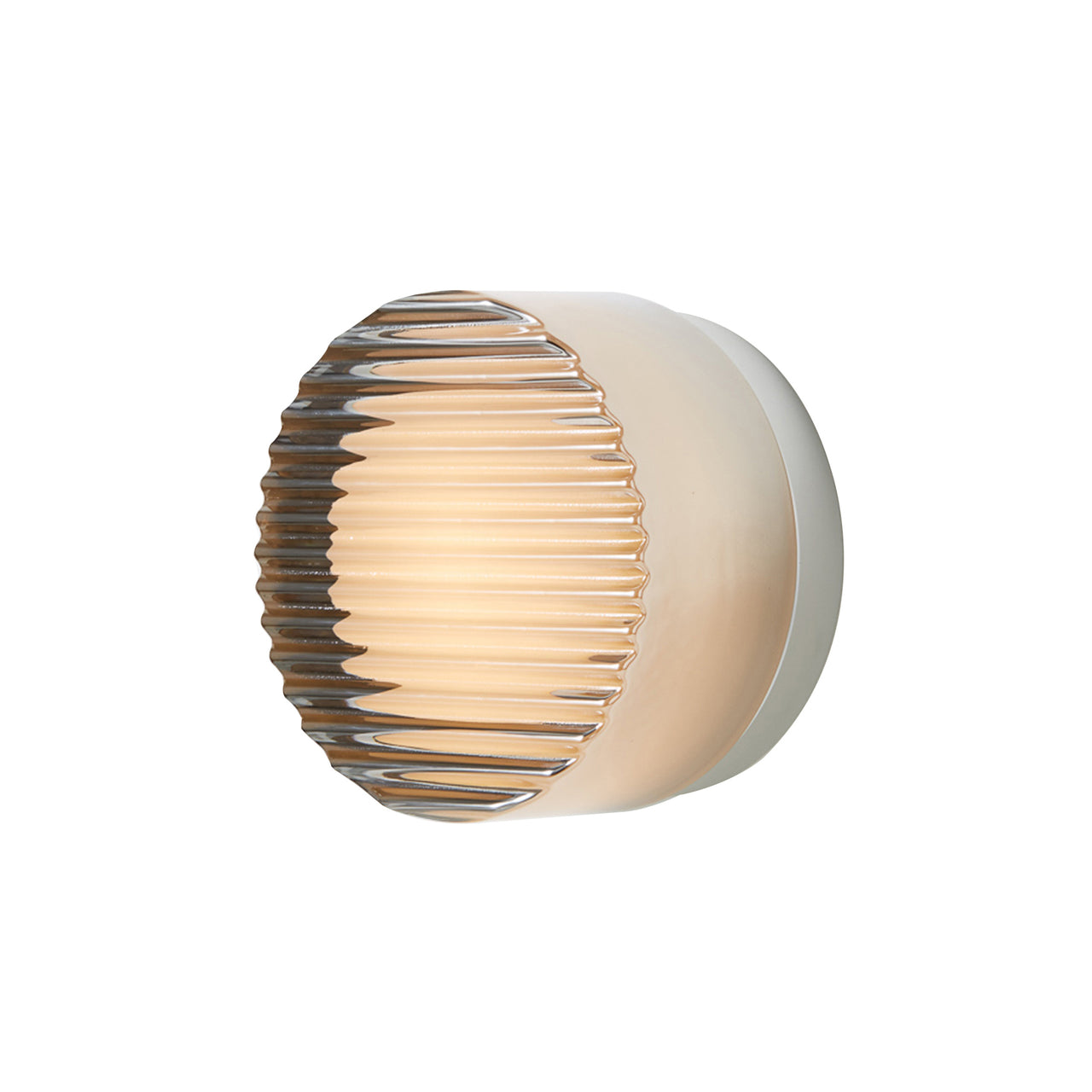 Crisp IP65 Sconce: Crisp Flush Mount + Natural Anodized