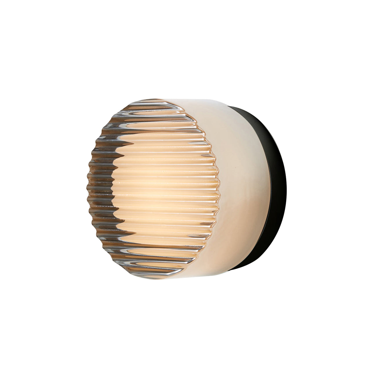 Crisp IP65 Sconce: Crisp Flush Mount + Black Anodized