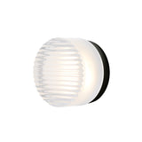 Crisp IP65 Sconce: Frosted Interior + Black Anodized