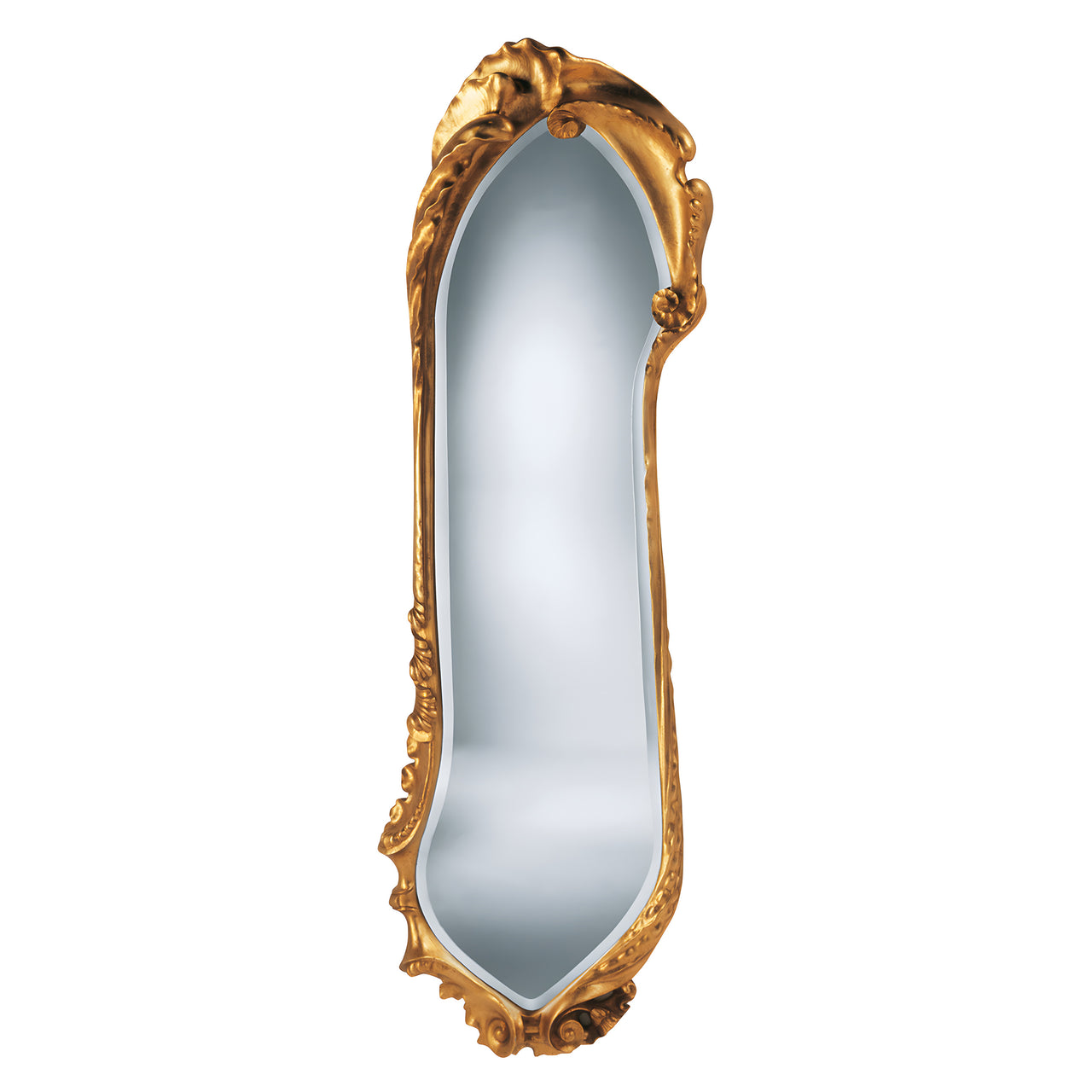 Calvet Mirror: Brass