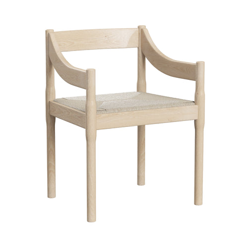 Carimate Armchair: Untreated beech