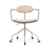 CH621 Swivel Chair: Oiled Oak + Vidar