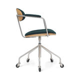 CH621 Swivel Chair: Oiled Oak + Vidar