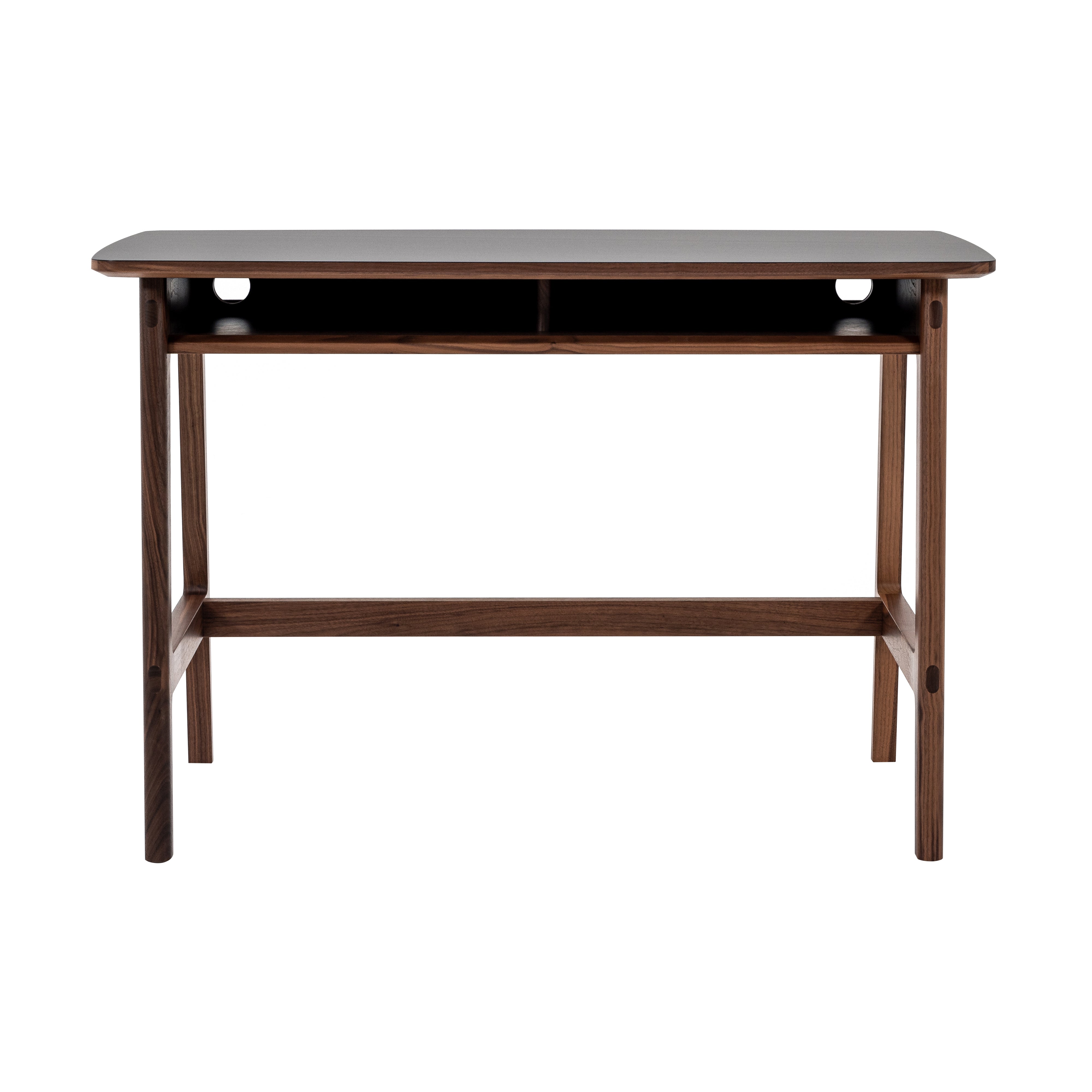 Dulwich Desk: Polaris Top + Black + Walnut