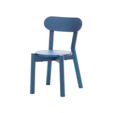 Castor Kids Chair: Indigo Blue Oak